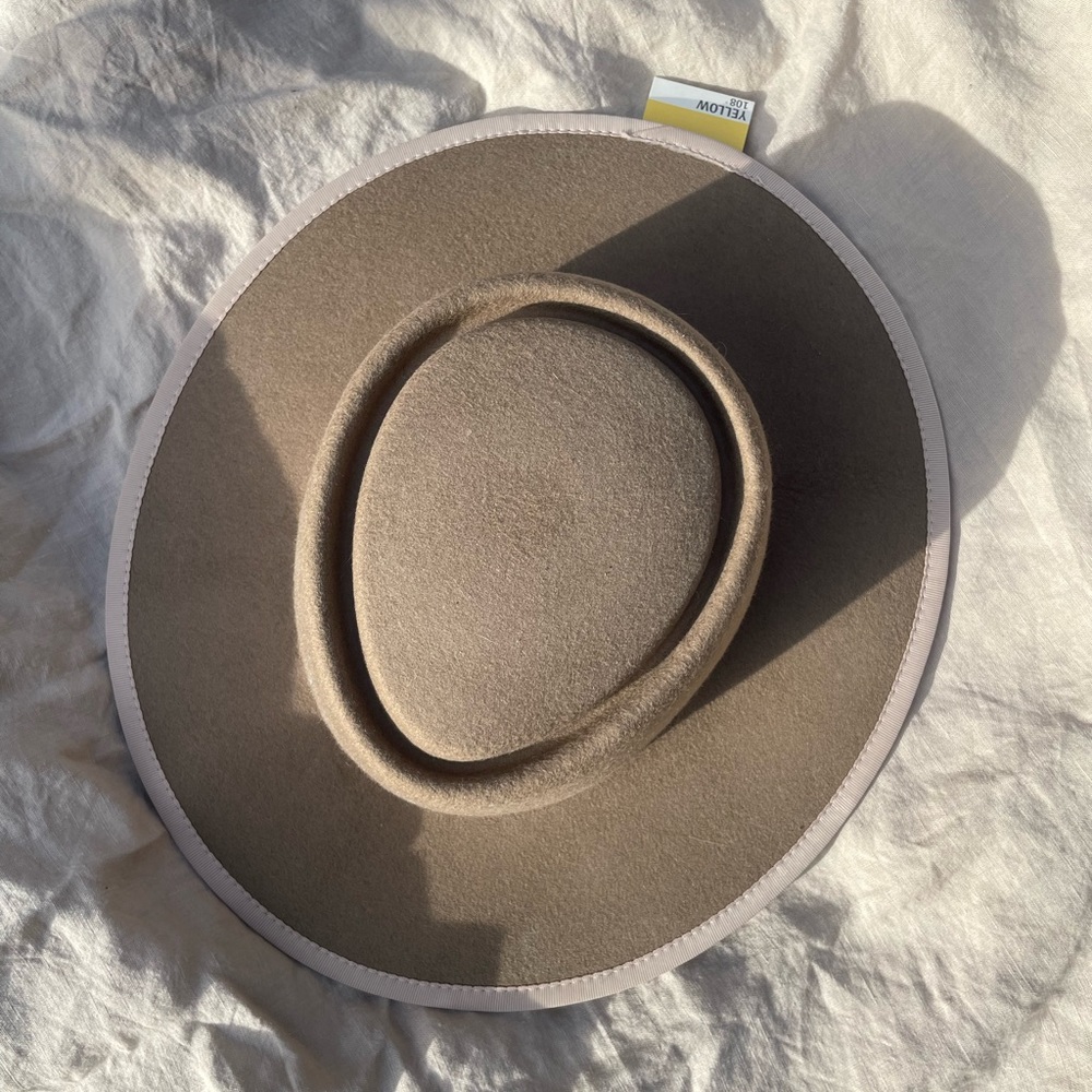 Yellow 108 Flat Brimmed John Hat